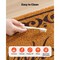Brown Faux Coir Fibers Welcome Doormat with Non-Slip Backing for Indoor or Outdoor Mat
